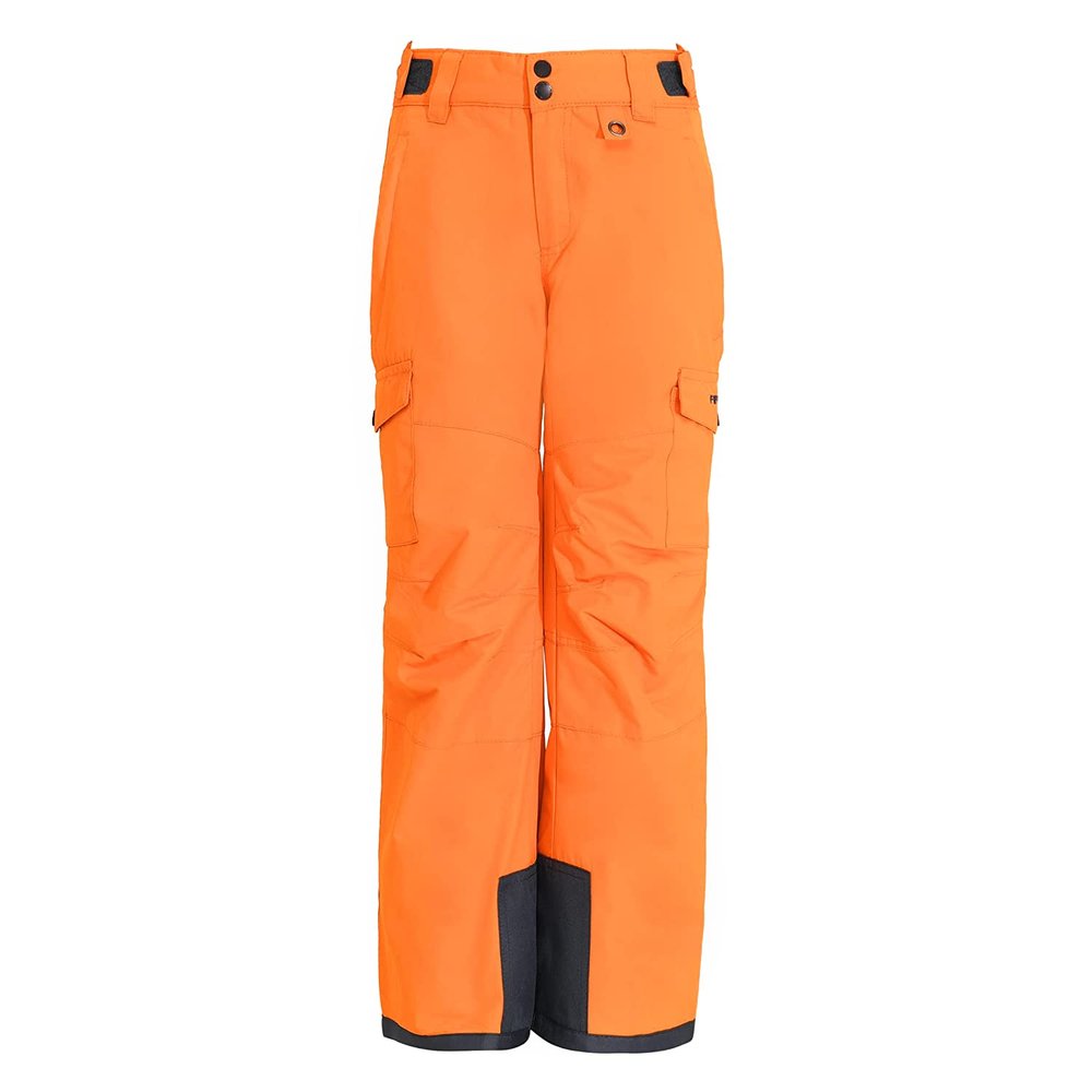 Arctix Kids Snow Sports Cargo Snow Pants with Articulated Knees, Burnt Orange, Large