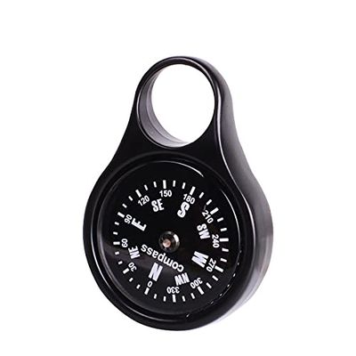 XIXIDIAN Zinc Alloy Buckle Compass,Mountaineering Outdoor Survival Camping Hiking Hook Buckle Portable Compass for Outdoor Use Waterproof core