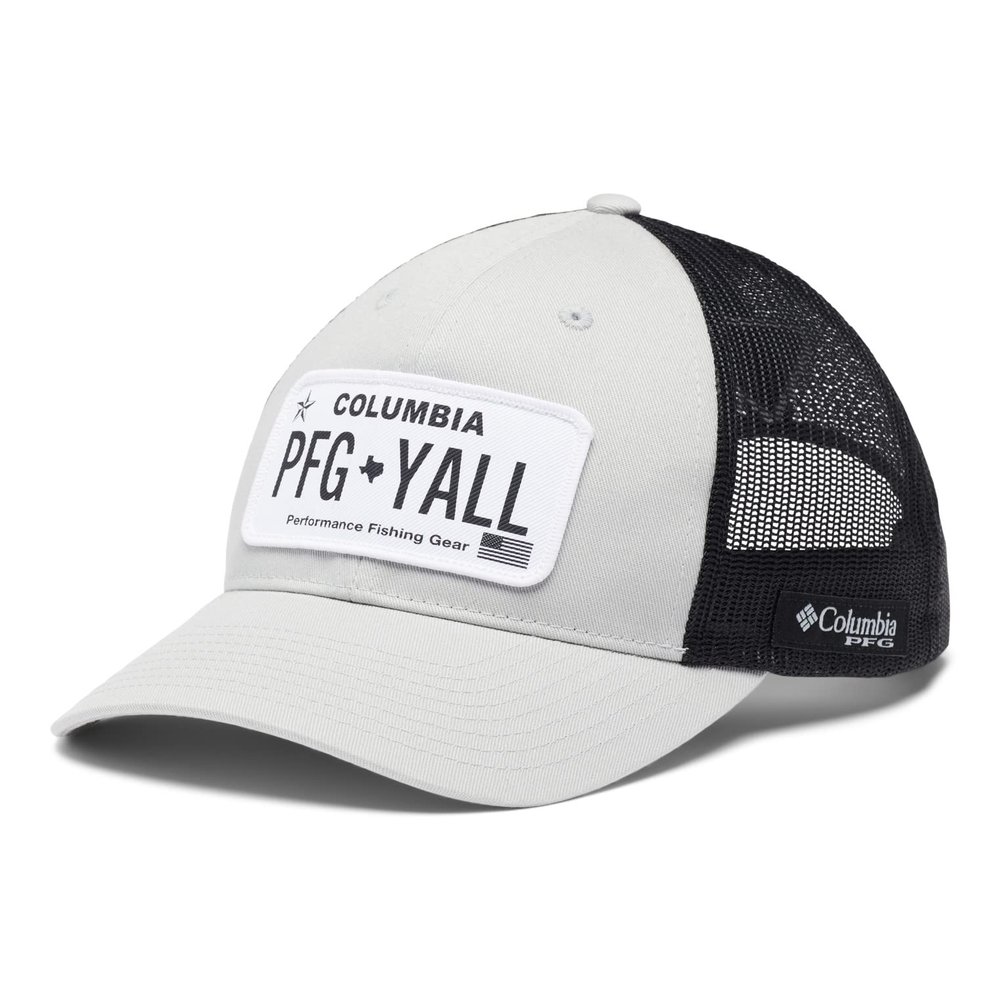 Columbia Unisex PFG Trucker Patch Snap Back, Cool Grey/Tx License Plate, One Size