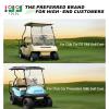 10L0L Golf Cart Windshield Mounting Clip Kit for Club Car DS and Precedent 1x1 Tube, Include Windshield Sash Bottom and Retaining Clips, Replace OEM 101444101 102005801 102163001 view 2