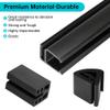 10L0L Golf Cart Windshield Mounting Clip Kit for Club Car DS and Precedent 1x1 Tube, Include Windshield Sash Bottom and Retaining Clips, Replace OEM 101444101 102005801 102163001 view 4