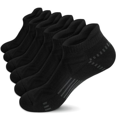 Airacker Ankle Athletic Running Socks Cushioned Breathable Low Cut Sports Tab Socks for Men and Women (8 Pairs)