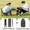 Camping Table Chairs Large Folding Table Set with Six Chairs, Aluminum Alloy Outdoor Camping Picnic Table, Convenient Storage (Color : Package 1) view 4