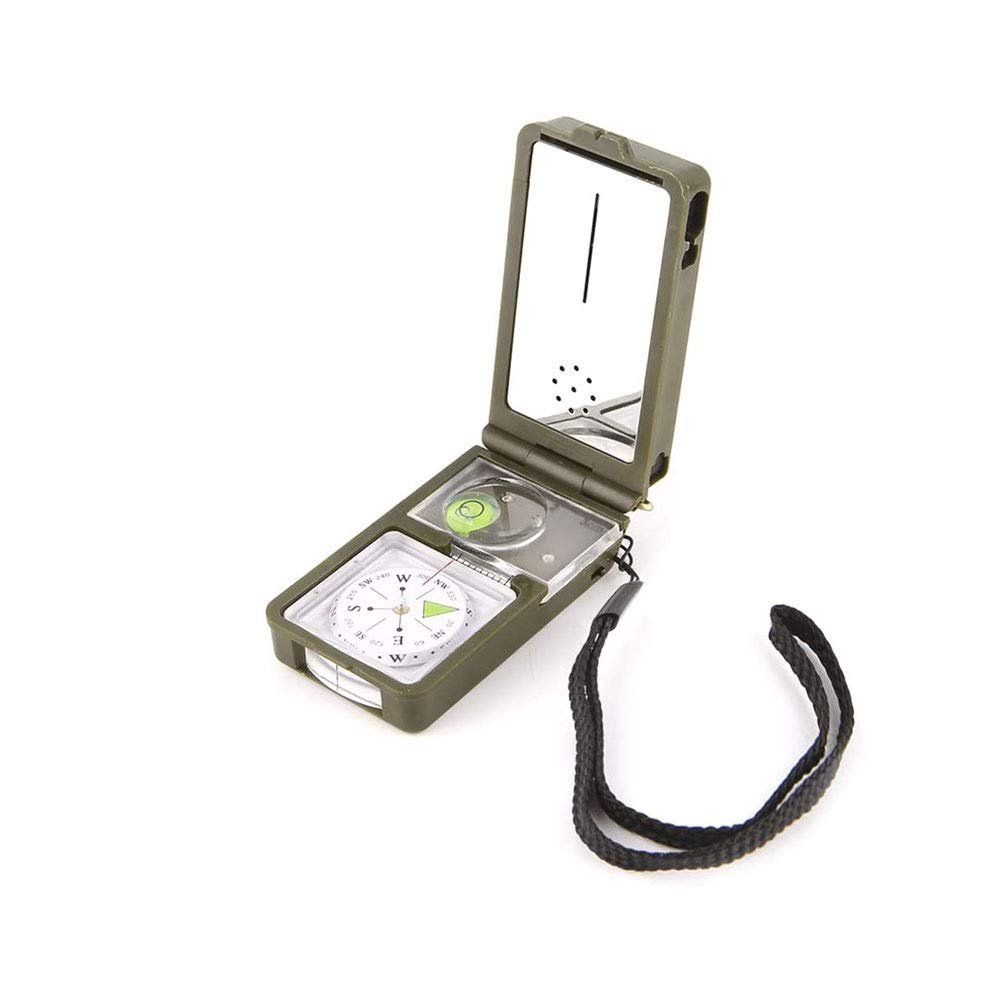 XIXIDIAN Compass Mirror Adjustable Declination - Compass Hiking Survival - Map Reading Compass Orienteering - Mirror Compass Hunting Fishing - Camping