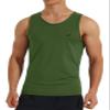EZRUN Men's Tank Tops Quick Dry Workout Swim Beach Shirts Sleeveless Shirts for Bodybuilding Gym Fitness Training Army Green view 1