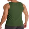 EZRUN Men's Tank Tops Quick Dry Workout Swim Beach Shirts Sleeveless Shirts for Bodybuilding Gym Fitness Training Army Green view 3