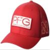 Columbia Collegiate PFG Mesh Hooks Ball Cap, NEB - Bright Red, Small/Medium view 1