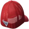 Columbia Collegiate PFG Mesh Hooks Ball Cap, NEB - Bright Red, Small/Medium view 2