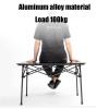 Camping Table Chairs Large Folding Table Set with Six Chairs, Aluminum Alloy Outdoor Camping Picnic Table, Convenient Storage (Color : Package 2) view 4