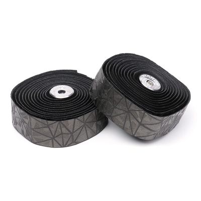 Metal Texture Bike Handlebar Tape EVA Sweatproof Breathe Nonslip Colours Road Bicycle handlebar tape Cycling Parts (A06-Black)