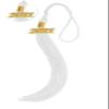 Herrenbek Shiny Kindergarten Graduation Cap with 2026 Tassel Adjustable Preschool Kids for Boys or Girls White view 3