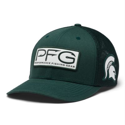 Columbia Collegiate PFG Mesh Hooks Ball Cap, MS - Spruce, Large/X-Large