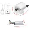 Electric Motor 1600W 48V Go Kart Electric Motor Kit with Throttle 33A Speed Controller BLDC ATV Kits Scooter Motorcycle Engine Scooter Chain T8F view 3