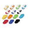 Amazon Essentials Unisex Kids' Cotton Low Cut Cushioned Socks for Boys Girls Toddlers, 14 Pairs, Multicolor/Heather, Small view 1