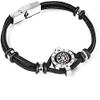 XIXIDIAN Titanium Steel Bracelet Rope Adventure Climbing Compass Ornaments Jewelry Outdoors Camping Hiking Wild Navigation (Color : Black) view 2