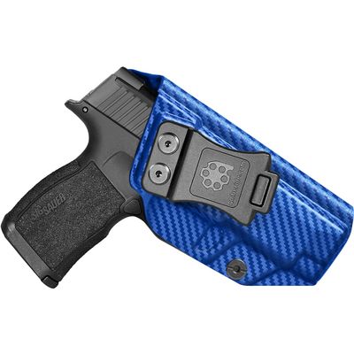 Amberide Sig P365XL IWB Holster,Kydex-Boltaron Inside Waistband Fit Sig P365 XL 9mm Pistol,Low-Print Slim Design,Smooth Quick-Draw Retention,Full Trigger Coverage,030 Cant Adjustment