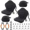 HLOGREE 2Pack Kayak Deluxe Padded Seat with Storage Bag, Comfortable High Back Boat Seat for Kayak, Ocean, Sup view 1
