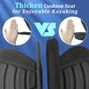 HLOGREE 2Pack Kayak Deluxe Padded Seat with Storage Bag, Comfortable High Back Boat Seat for Kayak, Ocean, Sup view 3