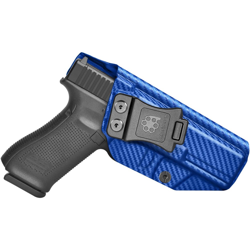 Amberide Glock 17/22 / 31 IWB Holster, Kydex-Boltaron Inside Waistband Holster for Glock 17, Glock 22 & Glock 31 Pistols, Gen 15, Secure Retention, 030 Adjustable Cant