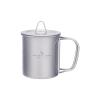 Boundless Voyage Titanium Cup with Lid Outdoor Camping Ultralight Water Tea Coffee Mug 200ML/300ML/450ML (200ml (6.7fl oz)) view 1
