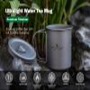 Boundless Voyage Titanium Cup with Lid Outdoor Camping Ultralight Water Tea Coffee Mug 200ML/300ML/450ML (200ml (6.7fl oz)) view 2