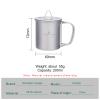 Boundless Voyage Titanium Cup with Lid Outdoor Camping Ultralight Water Tea Coffee Mug 200ML/300ML/450ML (200ml (6.7fl oz)) view 3