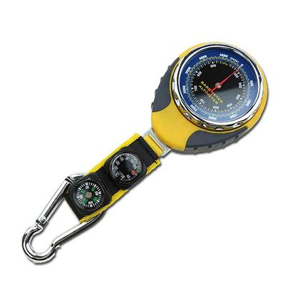 XIXIDIAN Orienteering Compass,Multifunctional Outdoor Barometer, 4-in-1 Compass Altimeter Barometer Compass Thermometer for Carabiner Camping Hiking