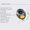 XIXIDIAN Orienteering Compass,Multifunctional Outdoor Barometer, 4-in-1 Compass Altimeter Barometer Compass Thermometer for Carabiner Camping Hiking view 2