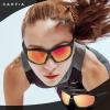 CARFIA Polarized Sports Sunglasses for Men Women UV Protection Unique Lens Sides Vent Glasses for Baseball Running Cycling Tortoise Frame view 2