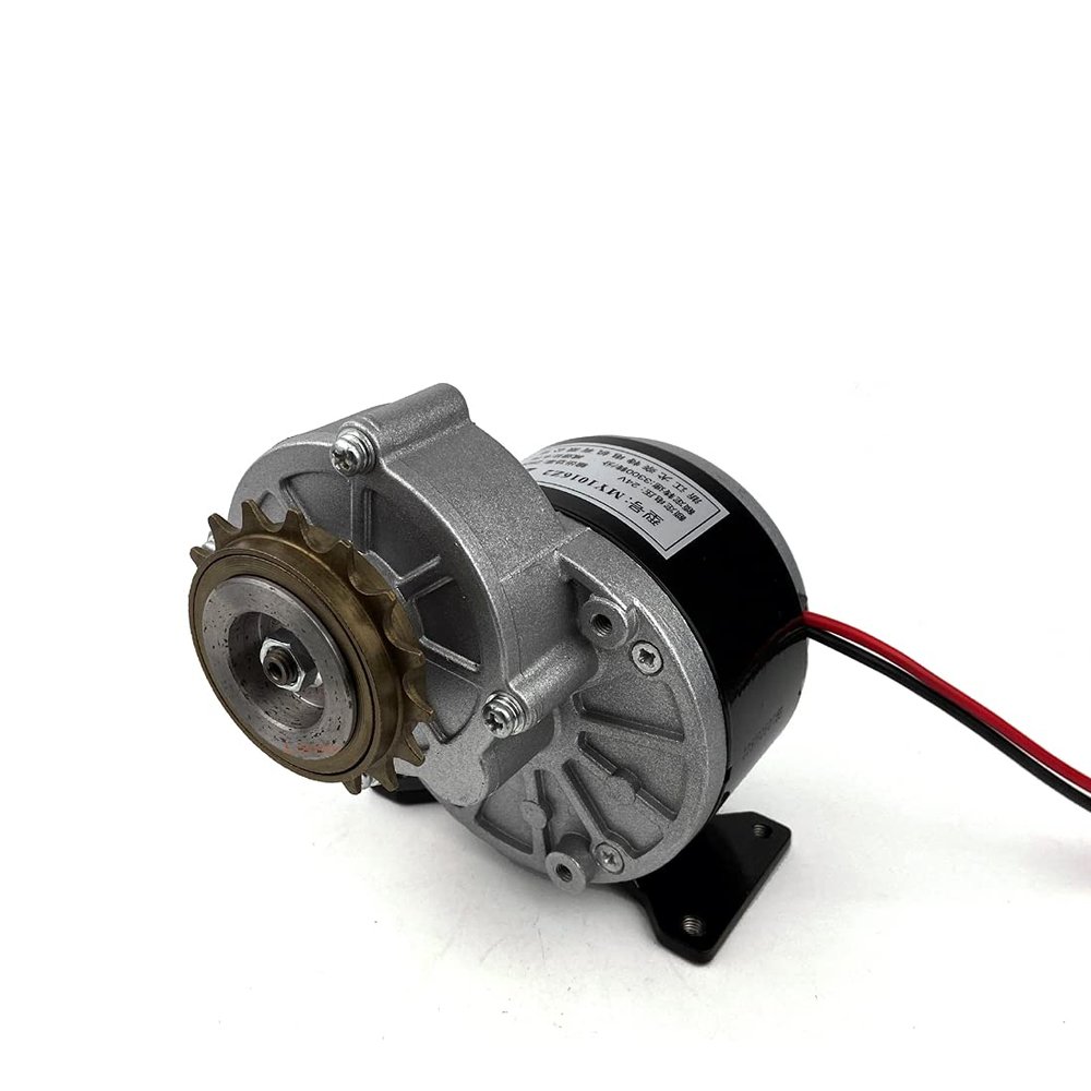 Freewheel 250W Brushed Motor with Gearbox Using Bicycle 16 Teeth Freewheel Gear Rotate Clockwise (24V 250W)