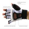 WIRUN Half Finger Taekwondo Gloves - Kickboxing Sparring Training Light Workouts for Men Women Muay Thai, Martial Arts, Karate, Shadow Boxing, Combat Class (X-Large, White) view 4