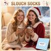 Zmart Blue Slouch Socks Women - Scrunch Slouchy Blue Tube Knee High Socks, Teens Christmas Gifts view 3