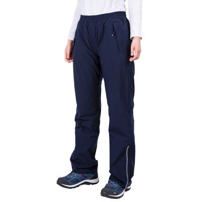 33,000ft Women's Rain Pants, Lightweight Waterproof Rain Over Pants, Windproof Hiking Pants for Outdoor, Fishing, Rainy Day Blue