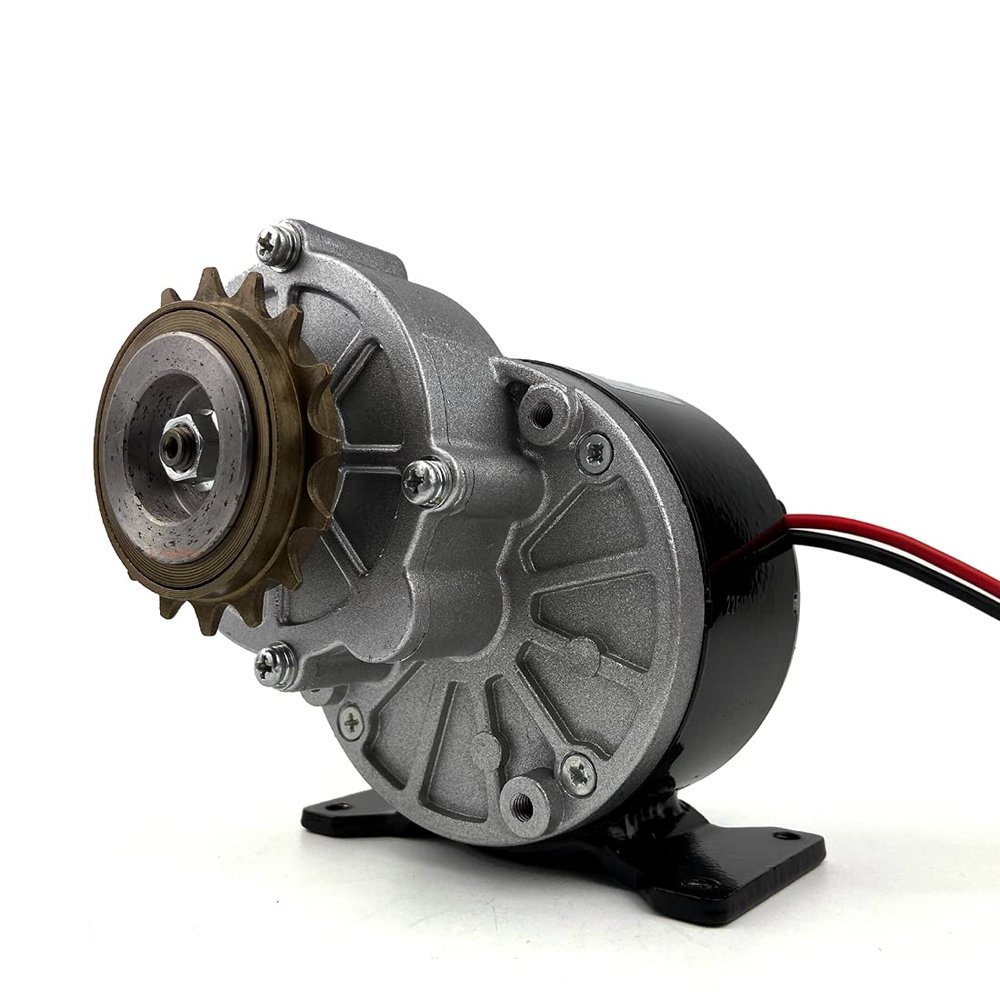 Freewheel 250W Brushed Motor with Gearbox Using Bicycle 16 Teeth Freewheel Gear Rotate Clockwise (36V 250W)