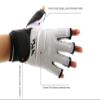 WIRUN Half Finger Taekwondo Gloves - Kickboxing Sparring Training Light Workouts for Men Women Muay Thai, Martial Arts, Karate, Shadow Boxing, Combat Class (XX-Large, White) view 3