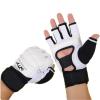 WIRUN Half Finger Taekwondo Gloves - Kickboxing Sparring Training Light Workouts for Men Women Muay Thai, Martial Arts, Karate, Shadow Boxing, Combat Class (White, X-Small)