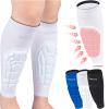 HOBRAVE 2PCS Soccer Shin Guards Padded Calf Compression Sleeves Supports for Shin Splint view 1