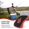 Thicken Boating Seat Cushions, Comfort Seat Cushion Pad, Kayak Seat Cushion with Sucker for Kayak Canoe Fishing Boat, Fishing Seat Pad for Outdoor Camping(Black) view 2