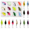 Trout Spoons Fishing Spoons Lures Kit,12pcs Trout Lures Single Hook Hard Metal Baits Mini Fishing Jigs Casting Trolling Spoon Lure for Crappie Char Perch Sunfish Trout view 1