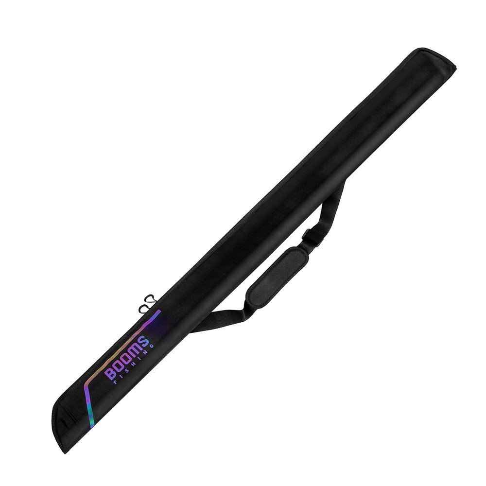 Booms Fishing PB3 6.3ft~7ft Expandable Fishing Rod Carry Case (Rod-Only, No Reel Space) Portable Foldable Rod Bag with Padded Protection & Two-Way Zippers, Store Up to 2~3 Fishing Poles