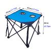 Camping Table Chairs Folding Table with 2 Chairs, Multifunctional Outdoor Camping Barbecue Travel Table, Easy to Carry view 2
