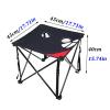 Camping Table Chairs Portable Outdoor Folding Table and Chair Set, Camping Picnic Table with Storage Bag, for Travel Barbecue Table view 2