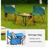 Camping Table Chairs Portable Outdoor Folding Table and Chair Set, Camping Picnic Table with Storage Bag, for Travel Barbecue Table view 4