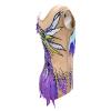 LIUHUO Rhythmic Gymnastics Leotards Girls Purple Artistic Belly Unitards Women view 3