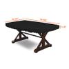 Covers & all Poker Table Cover 12 Oz Waterproof - 100% Weather Resistant Outdoor Game Table Cover with Elastic at 4 Sides (94" W x 44" D x 8" H Inches, Black) view 2