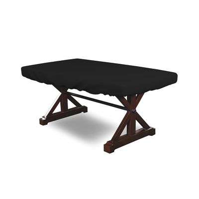 Covers & all Poker Table Cover 12 Oz Waterproof - 100% Weather Resistant Outdoor Game Table Cover with Elastic at 4 Sides (84" W x 42" D x 8" H Inches, Black)