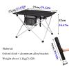 Camping Table Chairs Folding Table with 2 Chairs, Outdoor Ultra-Light Oxford Cloth Picnic Table, Suitable for Courtyard Fishing Trekking (Size : 75x55x52cm) view 2