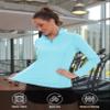 TACVASEN Women's 1/4 Zip Pullover SPF Shirts Long Sleeve Sun Shirt UV Protection Golf Tops Light Blue, XL view 4