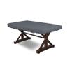 Covers & all Poker Table Cover 12 Oz Waterproof - 100% Weather Resistant Outdoor Game Table Cover with Elastic at 4 Sides (94" W x 44" D x 8" H Inches, Grey) view 1