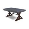Covers & all Poker Table Cover 12 Oz Waterproof - 100% Weather Resistant Outdoor Game Table Cover with Elastic at 4 Sides (84" W x 42" D x 8" H Inches, Grey) view 4